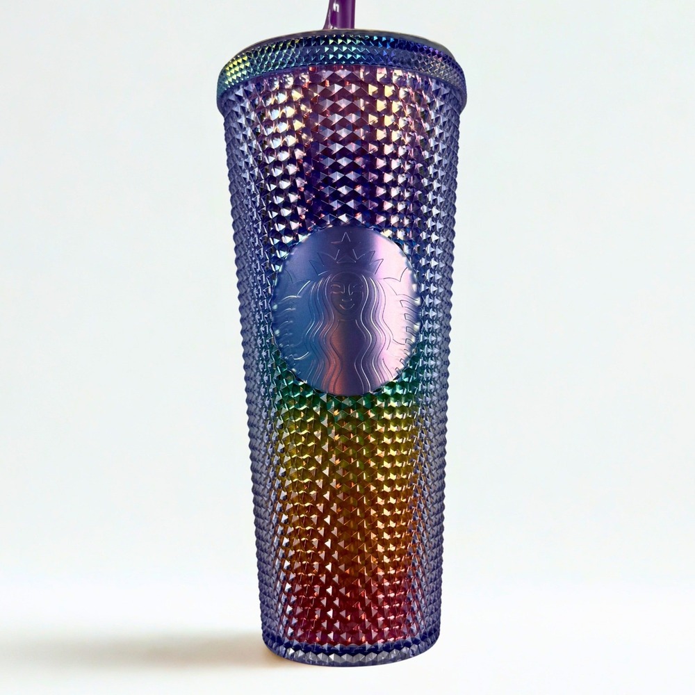 Starbucks Sofie Birkin Tumbler 24oz‎ Rainbow Studded Pride Cupid Iced Coffee Bev
